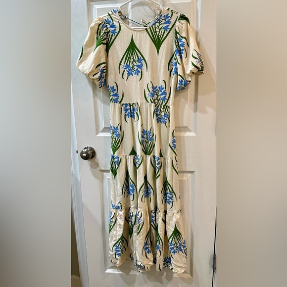 Zara Floral Long Print Dress, Size Small, Ref 3198/244 - Picture 5 of 6